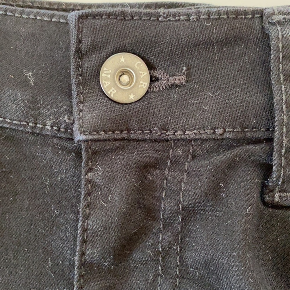 NWOT CARMAR Black Stretch Denim High Waist Shorts - Picture 7 of 9